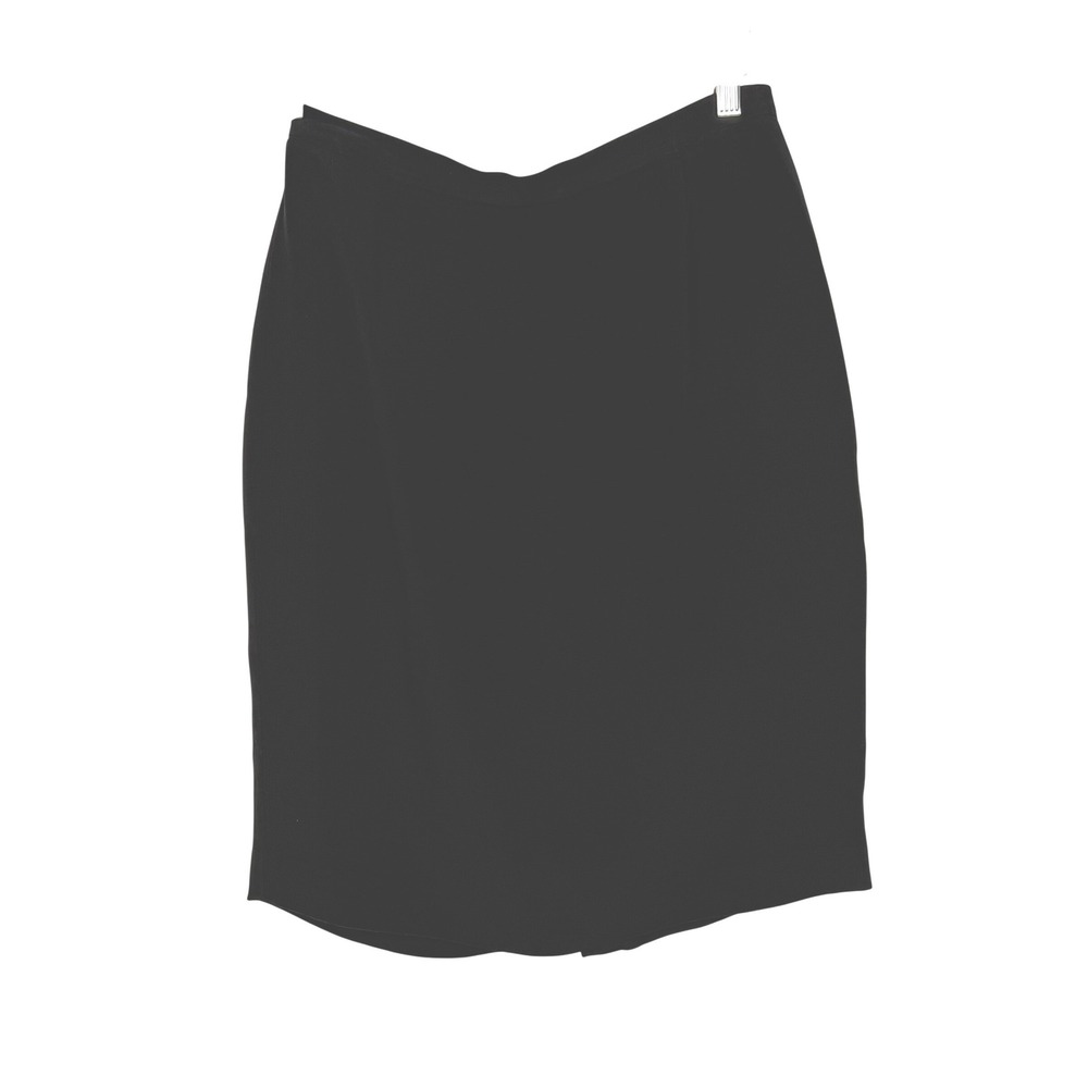 Ann Taylor Pencil Skirt Womens 10‎ Black Professional Acetate Rayon Blend Lined
